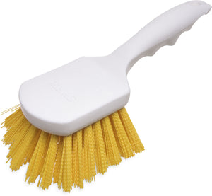 Sparta® Utility Scrub Brush with Polyester Bristles 8" x 3" - Yellow