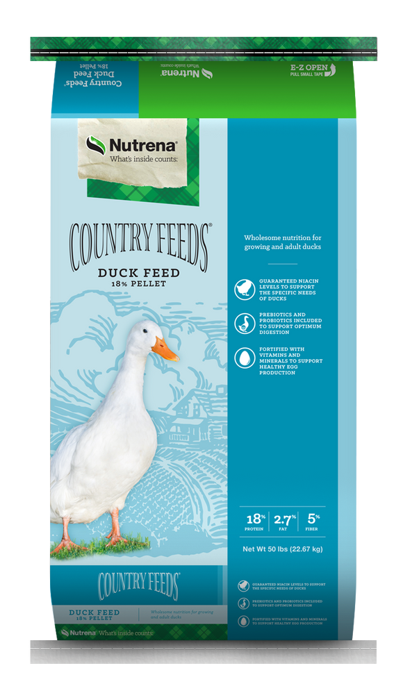 Country Feeds Duck Feed 18% Pellet