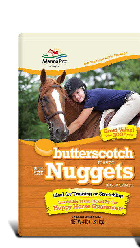 Butterscotch Bite-Size Nuggets Horse Treats